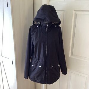 Izod Women's Dark Utility Jacket with Hood Sz M